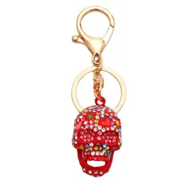Metal Lips Skeleton Keychains men women fashion Pendant keyring jewelry car key Accessories Halloween gift