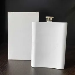 8oz blank Sublimation flask hip flask stainless steel 304 double wall for diy lover 8oz outdoor Tumblers with SEA SHIPPING DHS15