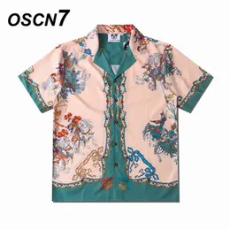 OSCN7 Lässiges bedrucktes Kurzarmhemd für Männer, Straße, Hawaii, Strand, Übergröße, Damenmode, Harujuku-Hemden für CSD60 210721