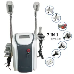 Cryolipoliza Zamrozić tłuszcz Slim Machine Lipo Diode Laser Cellulit Dispelal Cavitation RF Maszyny zaciskające skórę 3 uchwyty krio