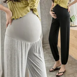 Maternity Bottoms Plus Size Spring Loose Soft Trousers Fashion Breathable Pregnancy Pants Belly Lift Comfortable Ankle-Length Leggings