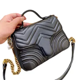 Wysokiej jakości damska torba na ramię 2021 luksusowa designerska torebka damska moda jedno ramię listonoszki z ręczną dźwignią i łańcuszkiem