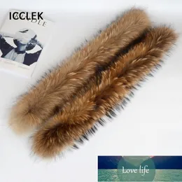 Real Fur Collar Fur Trim For Kids Coats Luxury Natural Raccoon Fur Scarf Down Coat Hood Decor Collar Winter Warm Kids Scarf Factory price expert design Quality