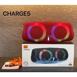 Charge 5 Bluetooth-Lautsprecher RGB Charge5 Tragbare Mini-Wireless-Outdoor-Subwoofer-Lautsprecher unterstützen TF-USB-Karte