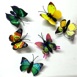 Sztuczna 3D Butterfly Magnes Magness Sticker Magness Magnesy domowe DH8866