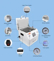 Jiutu Vacuum OCA Laminering Maskinbubbla Ta bort LCD-skärmens reparation för iPhone 12 12Pro Max Samsung S20 Not10
