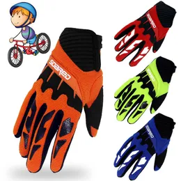 Children Skating Gloves Full Finger Adjustable Quick-release Handwear Outdoor Sportswear Accessories, 3-12 Years Old LQ4857 H1022