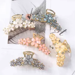 Haarschmuck Schmuck 2021 Sommer Koreanische Blumen Metall Grab Clip Zurück Von Kopf Pan Kleine Daisy Zink Legierung