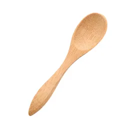 9cm 10cm Mini Bamboo Spoons Dessert Ice Cream Honey Spoon Baby Spoons Wholesale LX3460