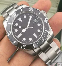 Keramisk bezel Herr Ny Svart Herr 2813 Mekanisk SS Automatisk rörelseklocka Sport Självvind designer Klockor herr lyx armbandsur