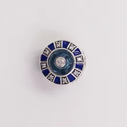 925 Sterling Silver Jewelry Dokonywanie Pandora Blue Mosaic DIY Urok Moonstone Bransoletka Pary Prezenty Dla Kobiet Chain Koraliki Męskie Pearl Naszyjnik Bangle 798031EN195