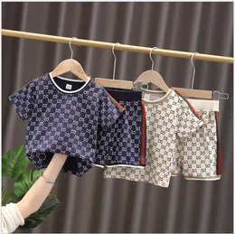 Sommer Baby Boys Girls Clothing Sets Kinderbriefe gedruckt kurzarm T-Shirts+Shorts 2pcs Set Boy Casual Anzug Kinder Outfits-12