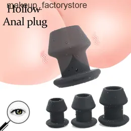 Massage Enema Anal Extender Hollow Butt Plug Anal Dilator Douche Sex Toys For Gay Buttplug Peep Vagina and Aual Erotic Intimate Goods