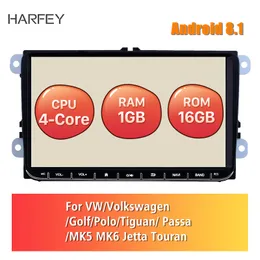 9 "3G Car DVD Autoradio Lettore Android Per VW Volkswagen Golf Polo Tiguan Passa MK5 MK6 Jetta Touran sedile GPS Multimedia CANBUS