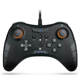 TNS-901 för Nintendo Switch Pro Wired GamePad Controller USB-kabel Trådbunden spelkontroll NS Pro Gamepads + Typ-C till USB-adapter