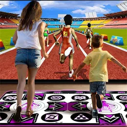 2つの体性感覚ゲームパッドとダンスブランケットを細くする有線ダンスマットパッドコンピュータテレビ+色のライトバージョンを汲み上げるゲームポータブルPL