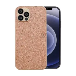 UI Wholese Blank Cork Trä Telefon Fodral för iPhone 11 Pro 12 Promax 13 Hard PC Back Dirt-resistent Skydda Tunn och Durable Mobiltelefonväska