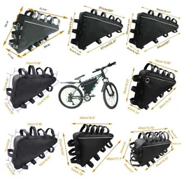 Mountain Bike Triangle Grande capacità Tubo Telaio Borsa Custodia Batteria MTB Storage Molte dimensioni Ciclismo Toolkit Parti di biciclette 211009