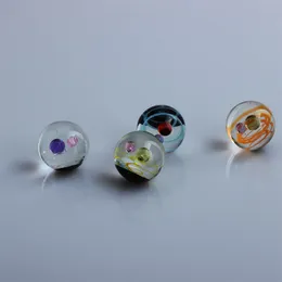 22mm OD Smoking Accessories Glass Universe Terp Pearls Marble Set 4Colors Suit For Quartz Slurper Banger Nails