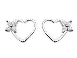 50pcs Body Jewelry Piercing - CZ Heart Flowers Hoop Ear Helix Daith Cartilage Tragus Earring Nose Septum Ring Bend