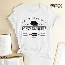 T-Shirt da donna Prime Cotton T-shirt da donna stampata con lettere PER ORDINE DEI PEAKY BLINDERS T-shirt Tee Camiseta Mujer Fashion Tops