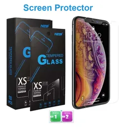 0.33mm 2.5d Protector ekranu do iPhone 12 Pro Max 11 XR XS Szkło hartowane Samsung Galaxy A22 A12 5g A32 A52 A72 A02S Moto G Play 2021 z pakietem