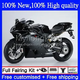 OEM-mässor för MV Agusta F4 R312 750S 1000 R 750 CC S 1000cc 05-06 Bodywork Matte Black 6no.22 312R 750R 1000R Cowling 312 1078 S 05 06 MA MV F4 2005 2006 BODYS KIT