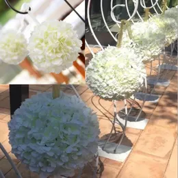 20cm to 40 CM Elegant Hydrangea Flower Ball Hang Kissing Balls Ornament for Wedding Event and Shopping Malls Opened Decor