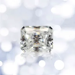 Szjinao Prawdziwe 100% Luźne kamienie Kamień Moissanite 1CT 5 * 7mm Radiant Cut Diamond D Kolor VVS1 Udecznione klejnoty do tworzenia biżuterii