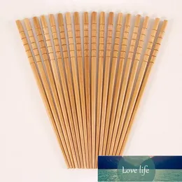 Återanvändbara bambu ätpinnar uppsättningar av 5 par Anti-Mögel Non-Slip Chopsticks Japanska Sushi Mat Chop Sticks Servicesware L1
