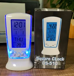 The latest desk clock, LED luminous mini alarm clock, timepiece, music silent electronic perpetual calendar gift, many styles to choose from