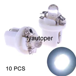 10pcs T5 B8.5D 5050 SMD LED Lamp Auto Car Tuning Instrument Dashboard Light Bulbs White Universal Gadget Car Accessories