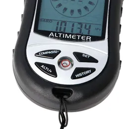 Utomhus Gadgets Digital 8 i 1 LCD COMPASS Barometer Altimeter Thermo Temperaturklocka Kalenderoutdoor utomhusdoor