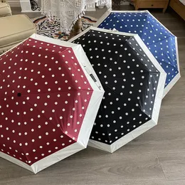 Guarda -chuvas mini bolso feminino pequeno guarda -chuva anti -UV paraguas sol chuva de vento dobrável à prova de vento portátil para menino menina