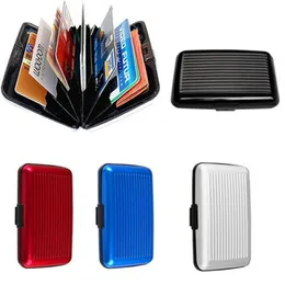 6 Layers Inside Aluminium Alloy Shell Waterproof Credit Card ID Card Coin Pocket Storage Case Box Holder Wholesale