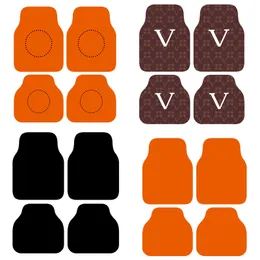 Lot De 4 Tapis De Sol Voiture Imprimé Léopard Rose - Antidérapants, Lavables - Protection Intérieure
