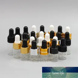 2ML clear Glass bottle Cosmetic Essential Oil Serum Sample , Small Transparent Reagent Dropper Fragrance Pipettes