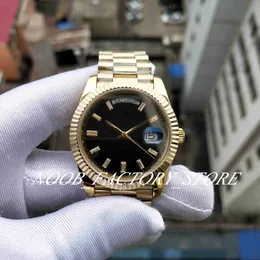 Мужские размеры часы Super BP завод 40 мм новый V2 из нержавеющей стали браслет из нержавеющей стали черный алмаз 2813 автоматическое движение двойной дата дата сапфировые стеклянные наручные часы