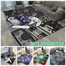 Gamer Controller Area Rugs Non-slip Floor Mat Doormats Home Runner Rug Carpet for Bedroom Indoor Outdoor Kids Play