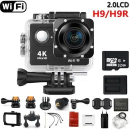 H9R / H9 Ultra HD 4 K WiFi Uzaktan Kumanda Spor Video Kamera Orijinal Eylem Kamera DVR DV Motion 210319 için Su Geçirmez Pro Kamera Git