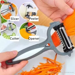 Multifunktionell 360 graders roterande peeler verktyg morot potatis orange öppnare grönsaksfrukt slicer cutter kökstillbehör dbc bh3868 wjy591