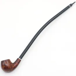 Longues Pipes À Fumer 41cm Métal Acrylique Matériel Cadeau Emballage Main Tabac Cigarette Pipe Mutil-TYPES Bois Couleur avec Boîte 775 R2