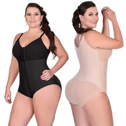 Kvinnors Jumpsuits Romparter Shapewear Kvinnor Kroppsform Midja Trainer Korrigerande Postpartum Tummy Slimming Abdomen Bodysuit Plus Storlek 6XL Jum