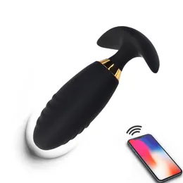 Управляемый приложением Анальный вибратор Вибромасляционная простата Massager Butt Plug Пульт Дистанционное управление клитором Стимулятор Женский Мастурбатор Секс-игрушки