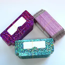 Eyelash Boxes Wholesale 50/100pcs Paper False Packaging Box Lash Faux Cils 25mm Mink Lashes Case Eyelashes