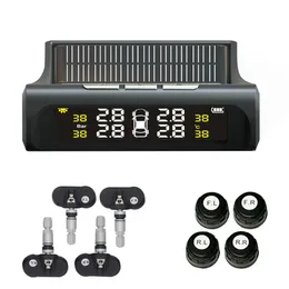 Smart TPMS Car Tire Pressure Monitoring System Solar Power Digital LCD Display Auto Security Alarm Systems