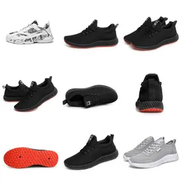 QK1L casual running shoes Comfortable men breathablesolid Black deep grey Beige women Accessories good quality Sport summer Fashion walking shoe 27