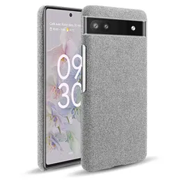 Febric Antiskid Cases Cloth Texture Fit Cover for Google Pixel 6 Pro 5 5A XL 4 4A 5G 3 3A Fundas