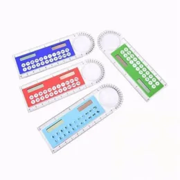 Mini Portable Solar Energy Calculators Creative MultifUNction Ruler Student Rulers Calculator