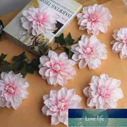 12cm Peony Flower Head Dahlia Fake Flowers Diy Wedding Flower Wall Background Artificial Decorative Flowers1